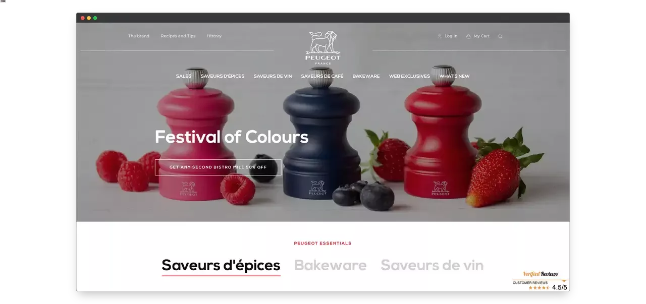 Peugeot Saveurs Discount Website